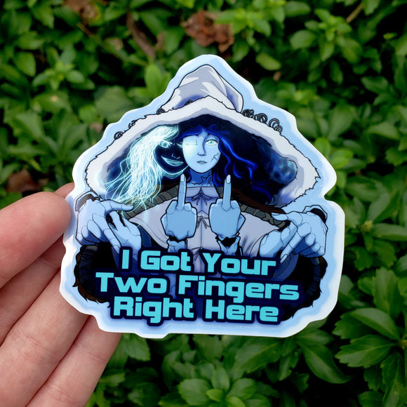 One Witch, Two Fingers Magnet