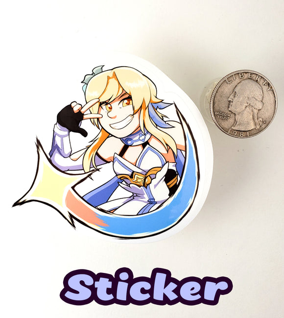 Lumine - Genshin Impact Female Traveler Sticker