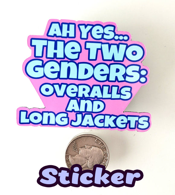 The Two Genders Sticker