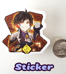 Zhongli - Geo Archon of Contracts Sticker